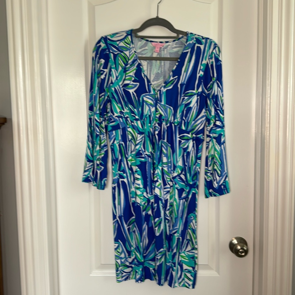 Lilly Pulitzer 3/4 sleeve dress with empire waist